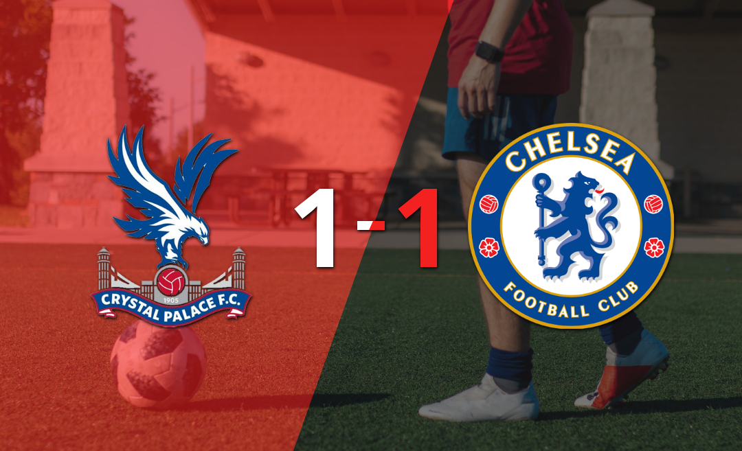 Chelsea empató 1-1 en su visita a Crystal Palace