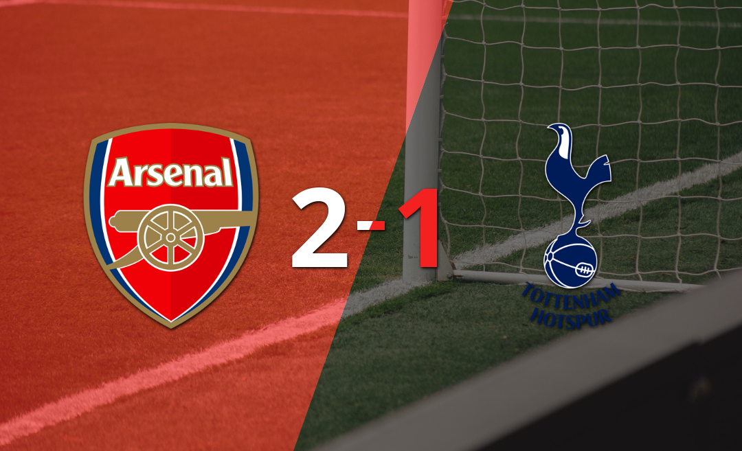 Arsenal se impuso 2-1 en el Derbi del norte de Londres ante Tottenham