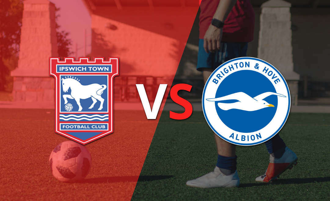 Brighton and Hove se lleva la victoria parcial 2-0 sobre Ipswich Town