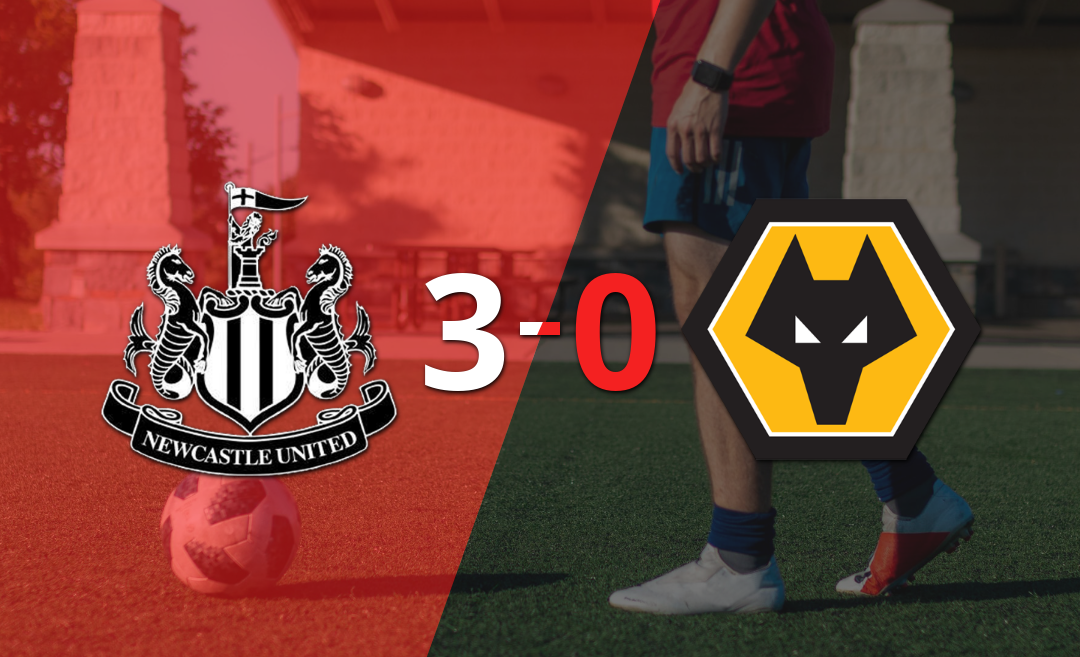 Con doblete de Alexander Isak, Newcastle United liquidó 3-0 a Wolverhampton