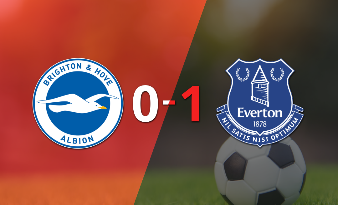 Brighton and Hove cayó frente a Everton 1-0 con un gol de penal de Iliman Ndiaye