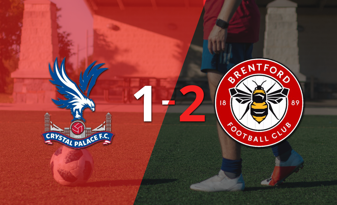 Brentford consigue una estrecha victoria de 2 a 1 sobre Crystal Palace
