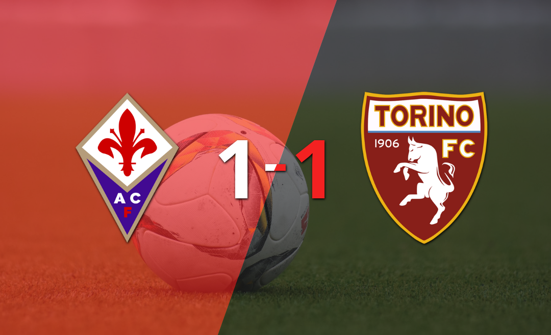 Fiorentina y Torino igualaron 1 a 1