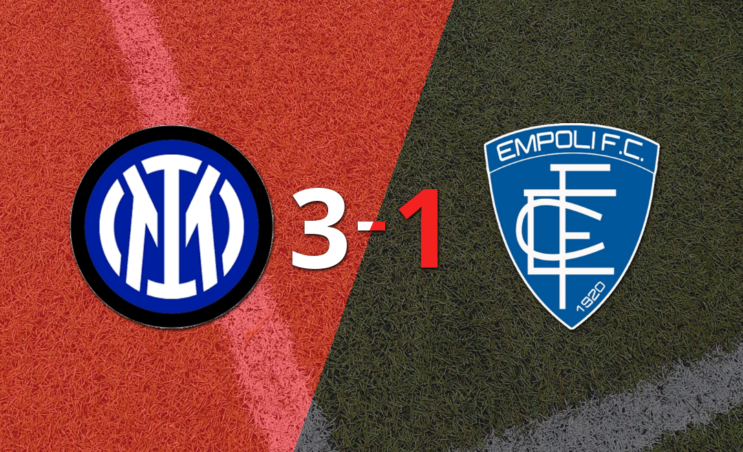 Gran victoria de Inter sobre Empoli por 3-1