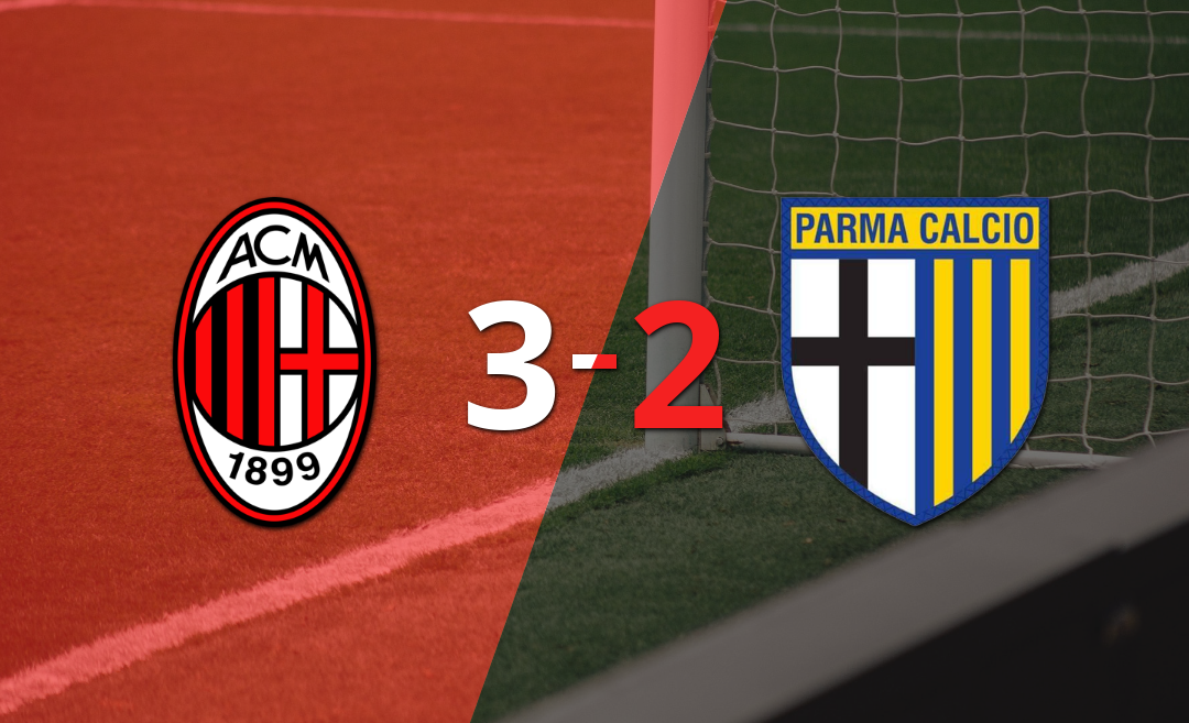 Parma terminó cayendo derrotado con Milan con un 3-2