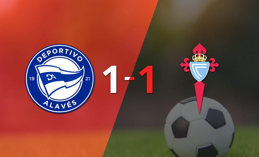 Alavés resolvió su juego de la fecha 21 con un empate 1-1 frente a Celta