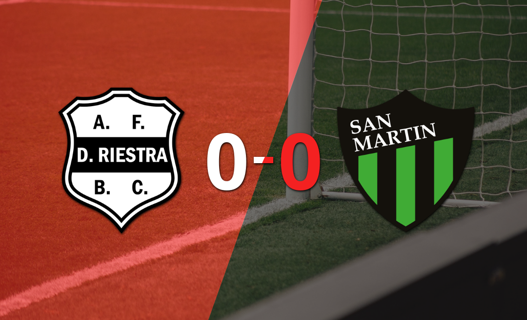 Dep. Riestra no pudo con San Martín (SJ) y empataron sin goles