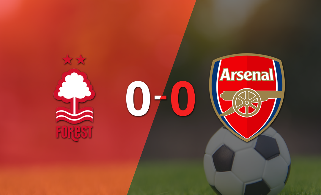 No hubo goles en el empate entre Nottingham Forest y Arsenal
