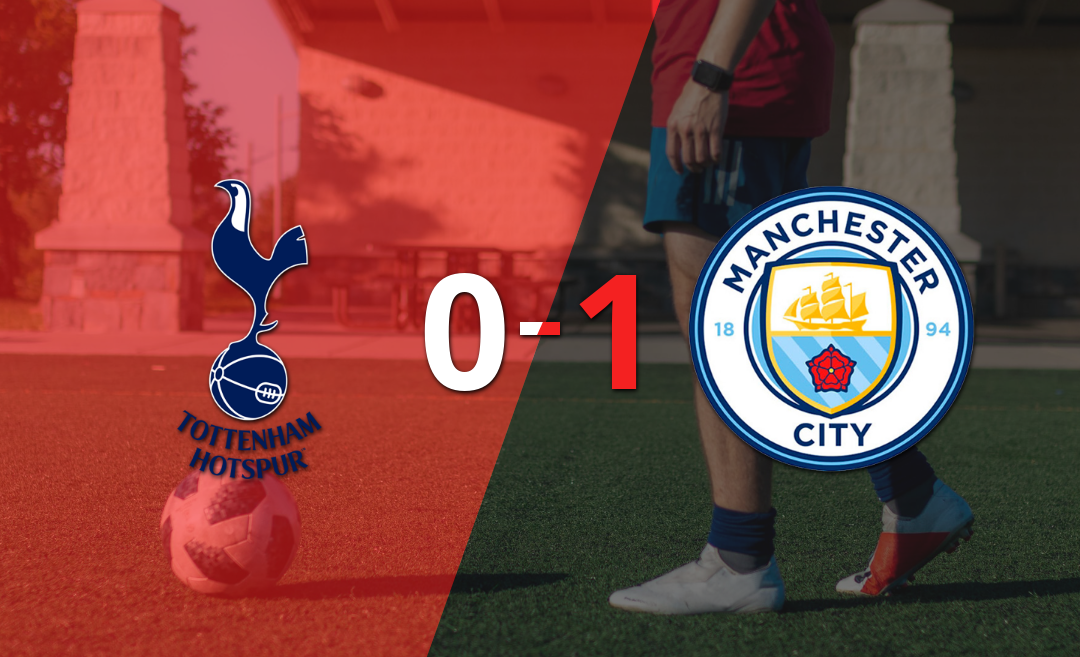 Solitario gol le da triunfo 1-0 a Manchester City sobre Tottenham