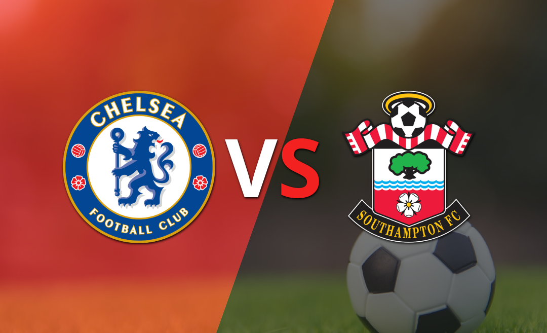 Termina el primer tiempo con una victoria para Chelsea vs Southampton por 3-0