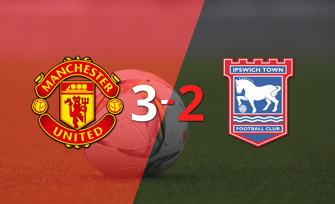 Derrota de Ipswich Town ante Manchester United a pesar del doblete de Jaden Philogene
