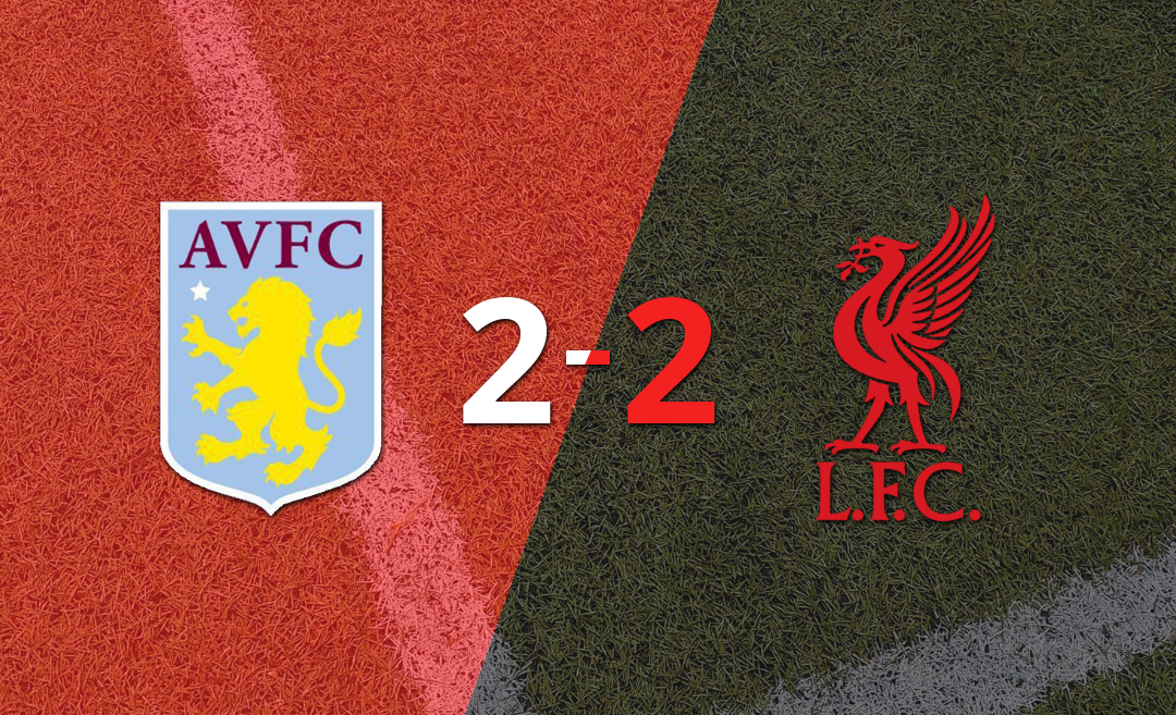 Aston Villa y Liverpool firman un empate en dos