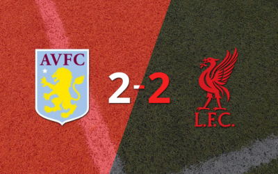 Aston Villa y Liverpool firman un empate en dos