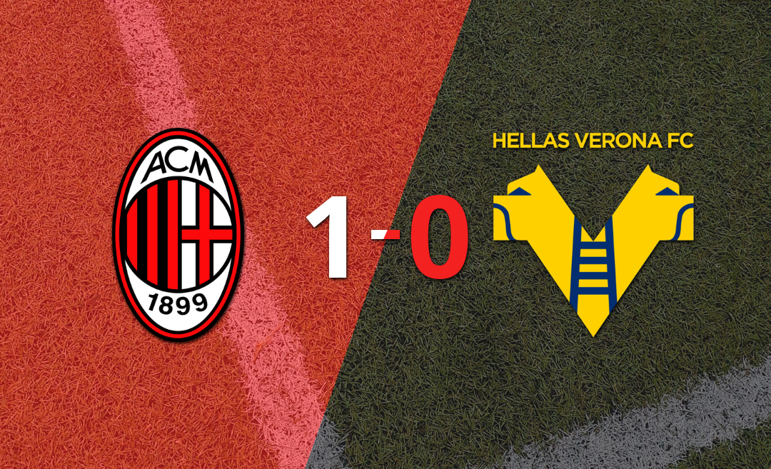 Milan derrotó 1-0 a Hellas Verona