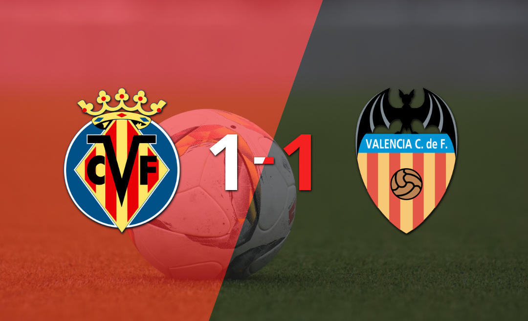 Villarreal y Valencia igualan 1-1 en el derbi de la Comunitat