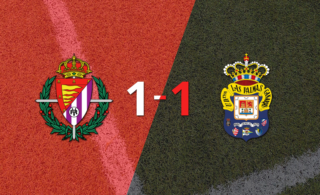 Valladolid y UD Las Palmas empataron 1 a 1