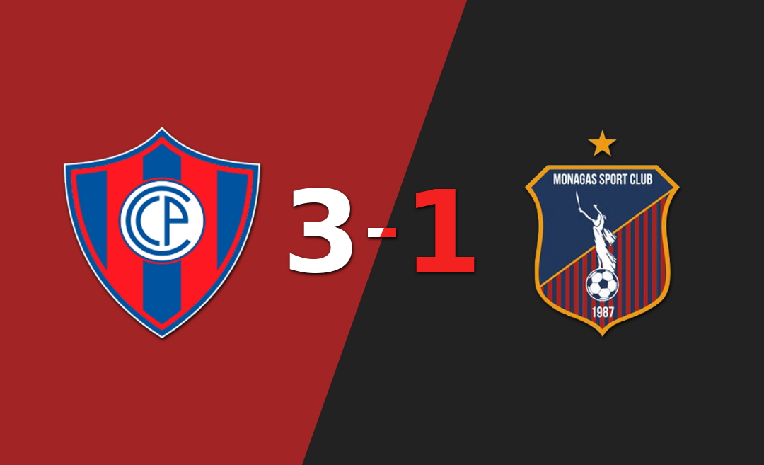 Cerro Porteño clasificó al vencer 3-1 a Monagas