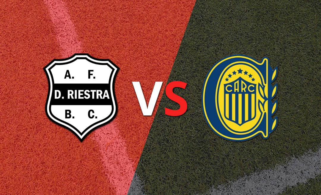 El segundo tiempo comienza sin goles entre Dep. Riestra y Rosario Central