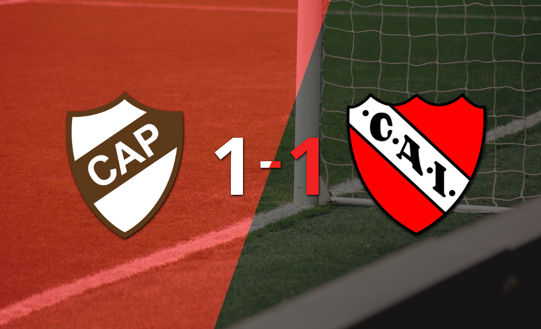 Independiente empató 1-1 contra Platense sobre el final del partido