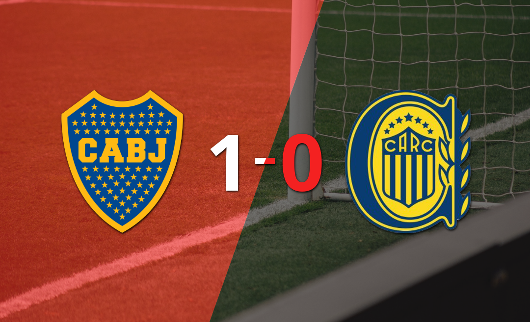 Con un solo gol, Boca Juniors derrotó a Rosario Central en el estadio la Bombonera