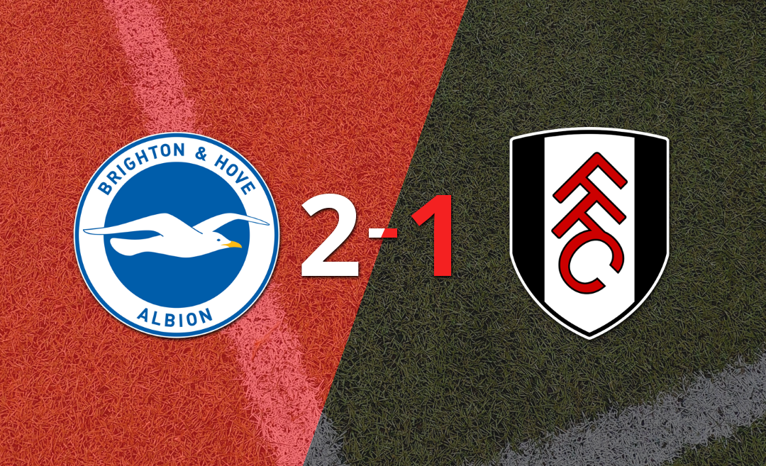 Brighton and Hove le dio vuelta el partido a Fulham con un 2-1 y triunfo agónico