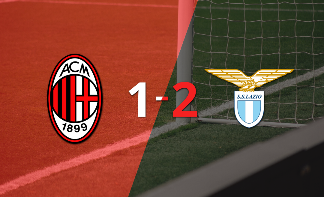 Milan se quedó con las manos vacías ante Lazio y perdió por 2 a 1 tras un gol agónico