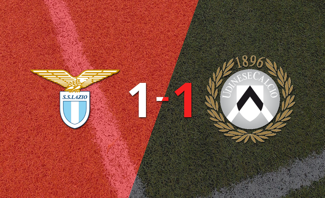 Lazio no pudo en casa ante Udinese y empataron 1-1