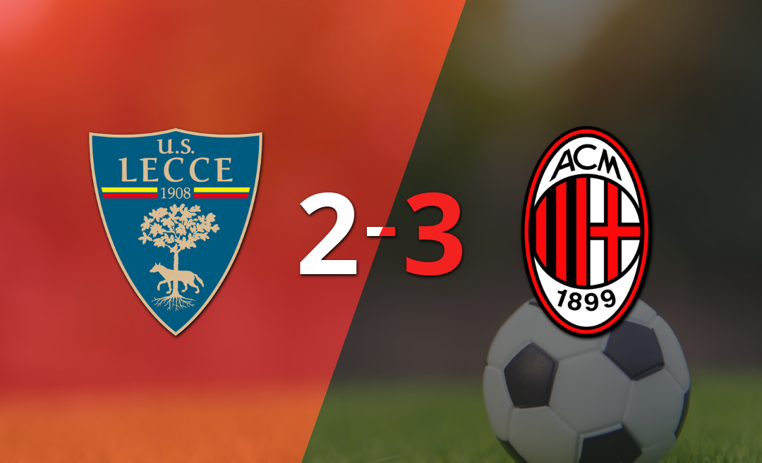A Lecce no le alcanzó con el doblete de Nikola Krstovic y cayó frente a Milan