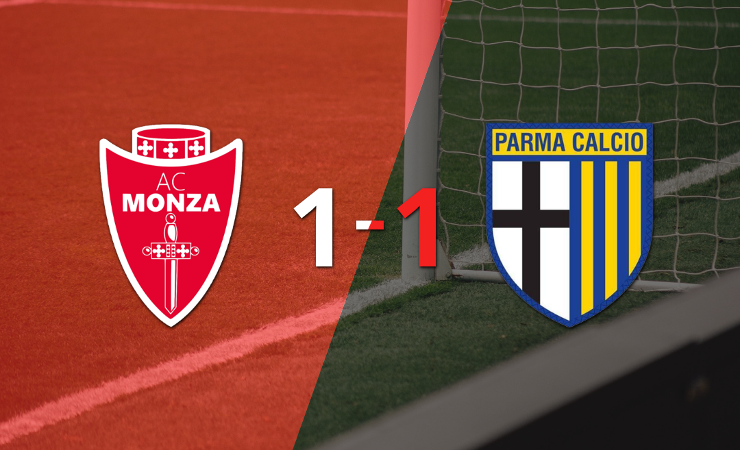 Monza logró sacar el empate de local frente a Parma
