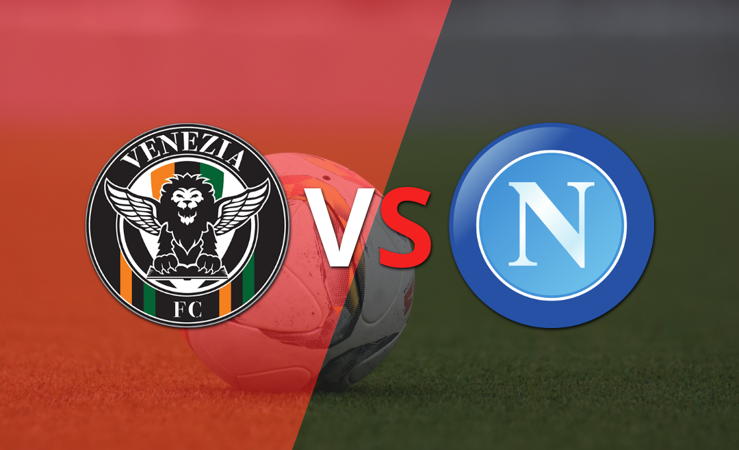 Empate a 0 en el comienzo del segundo tiempo entre Venezia y Napoli