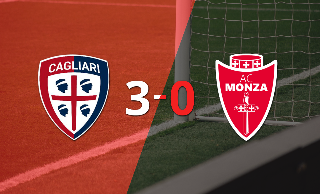 Cagliari sentenció con goleada 3-0 a Monza