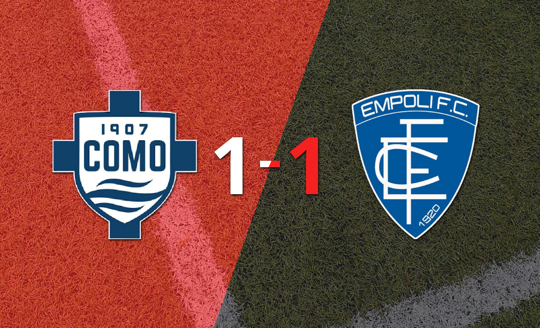 Como 1907 y Empoli empataron 1 a 1