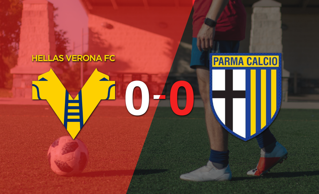 Sin muchas emociones, Hellas Verona y Parma empataron 0-0