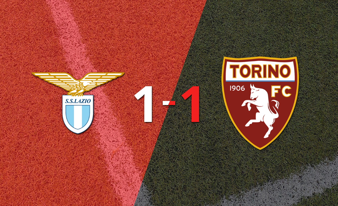 Sobre el final, Gvidas Gineitis marcó el gol del empate entre Torino y Lazio