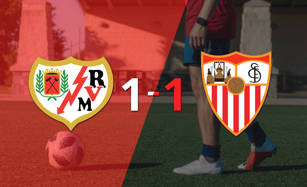 Rayo Vallecano y Sevilla se reparten los puntos y empatan 1-1