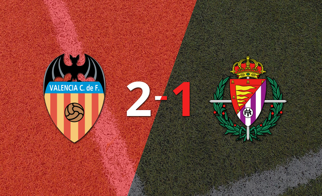 Valladolid sufre una derrota 2-1 contra Valencia
