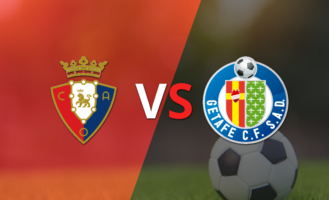 Finaliza la primera parte con ventaja para Osasuna sobre Getafe