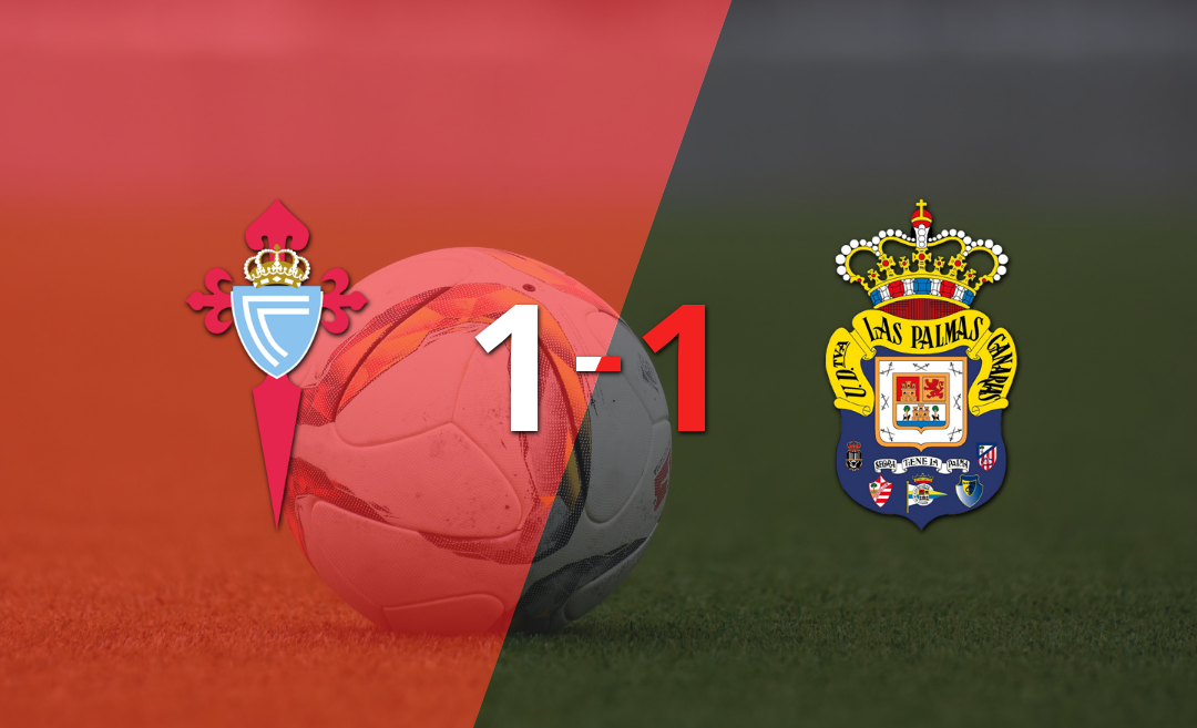 Reparto de puntos en el empate a uno entre Celta y UD Las Palmas