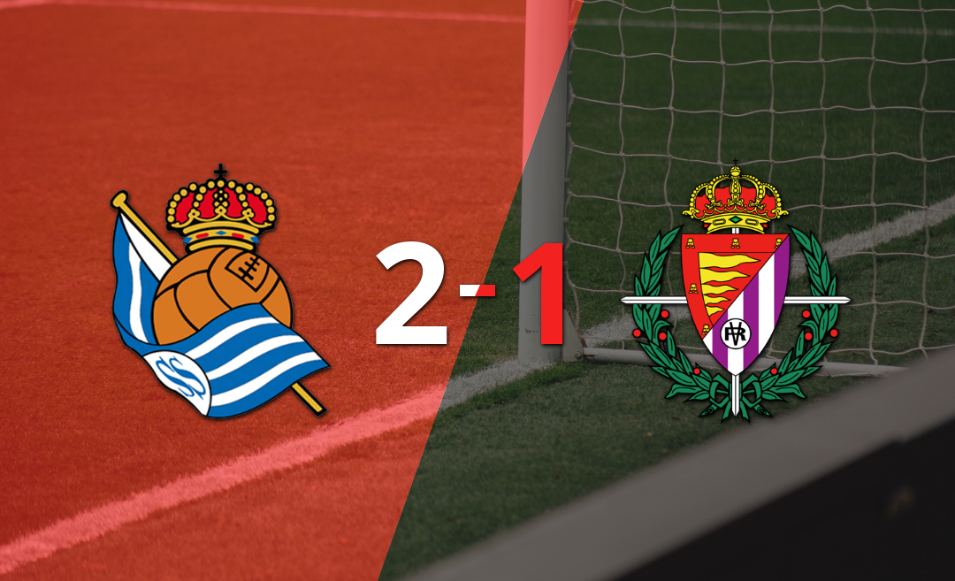 Real Sociedad logró una victoria con gol agónico por 2 a 1 frente a Valladolid