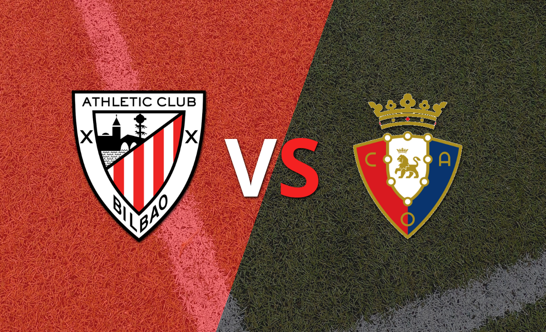 Athletic Bilbao y Osasuna llegan al segundo tiempo sin goles