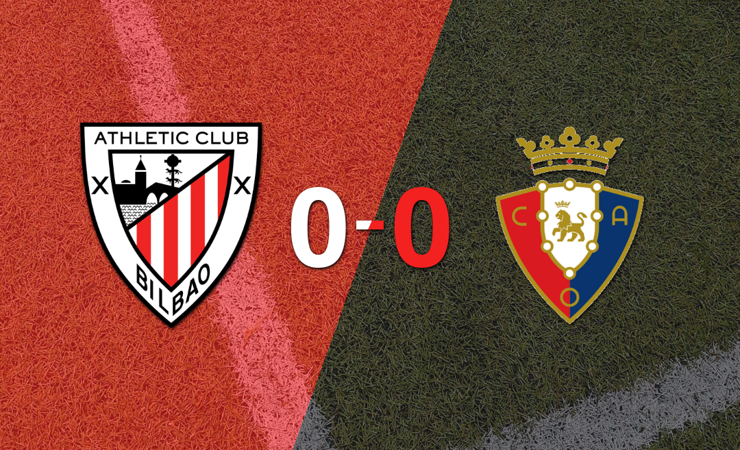 Athletic Bilbao y Osasuna no se sacaron ventaja y terminaron sin goles