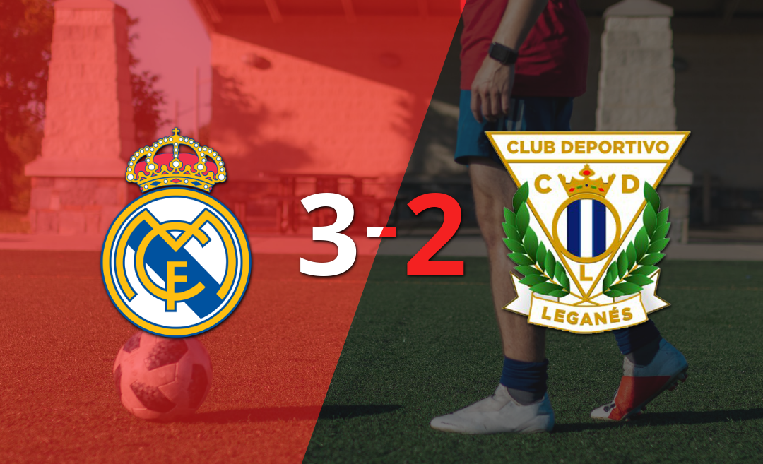 Con dos goles de Kylian Mbappé, Real Madrid venció a Leganés