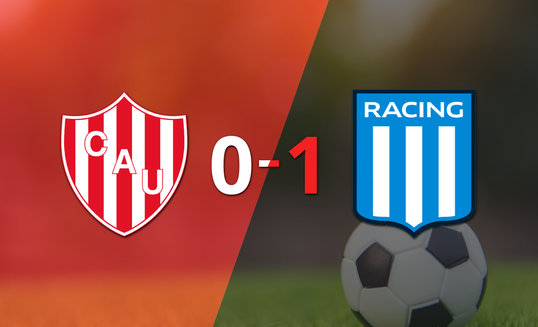 Unión cayó frente a Racing Club 1-0 con un gol de Adrián Martínez