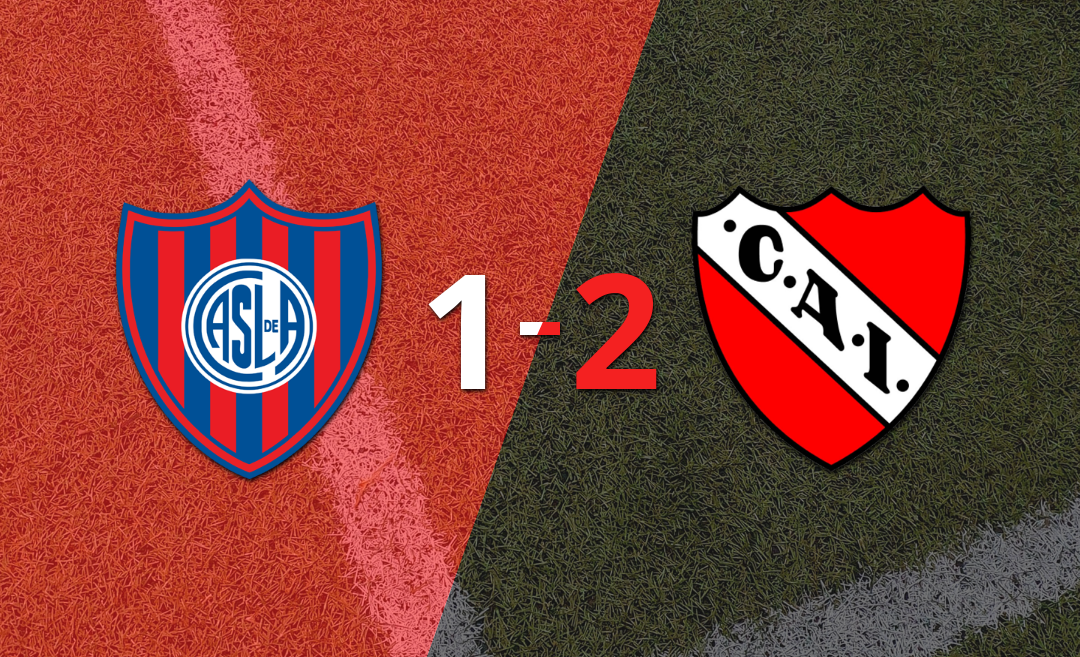 San Lorenzo sufrió una amarga derrota ante Independiente, cayendo por 2 a 1