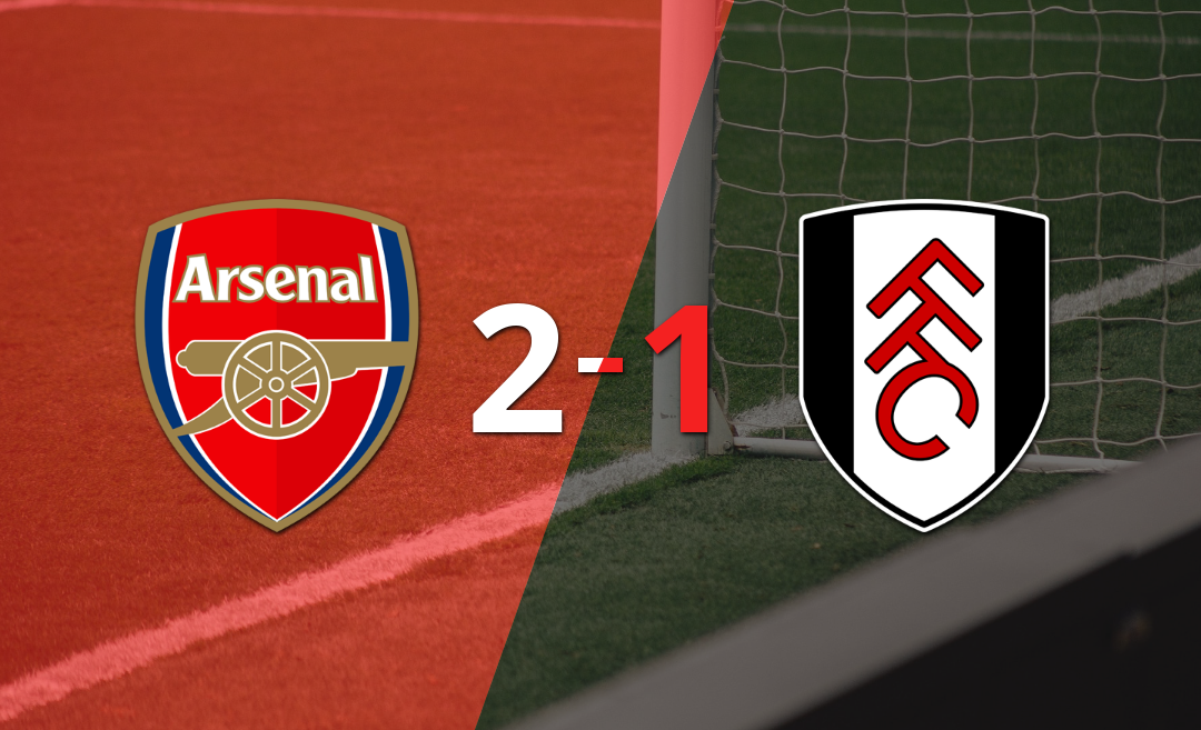 Arsenal logró una victoria con gol agónico por 2 a 1 frente a Fulham