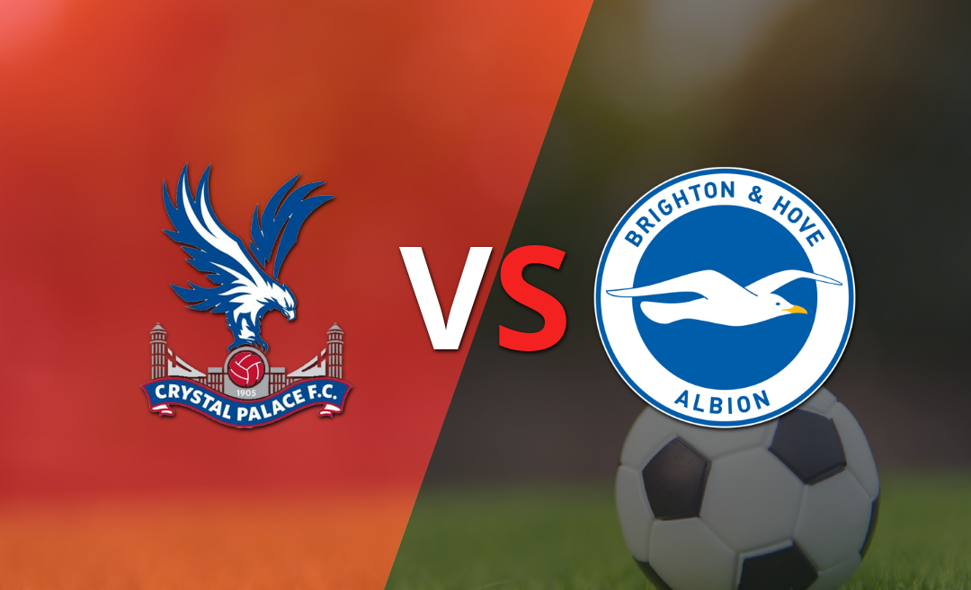 Crystal Palace y Brighton and Hove intentan desempatar el duelo en el segundo tiempo