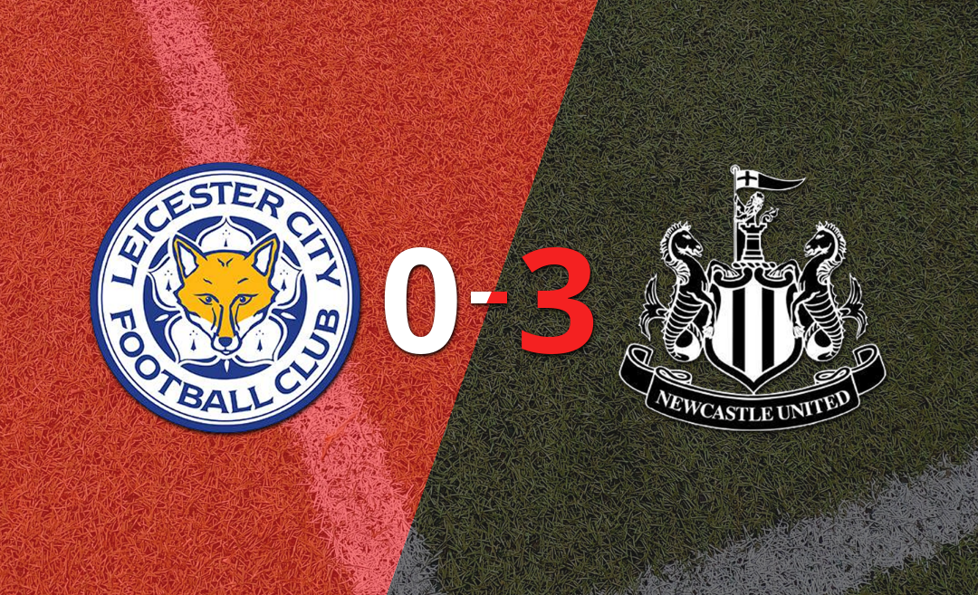 Newcastle United le pasó por encima a Leicester City con doblete de Jacob Murphy