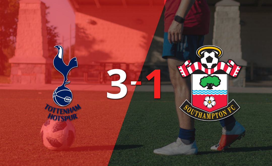 Brennan Johnson marca un doblete en la victoria 3-1 de Tottenham ante Southampton
