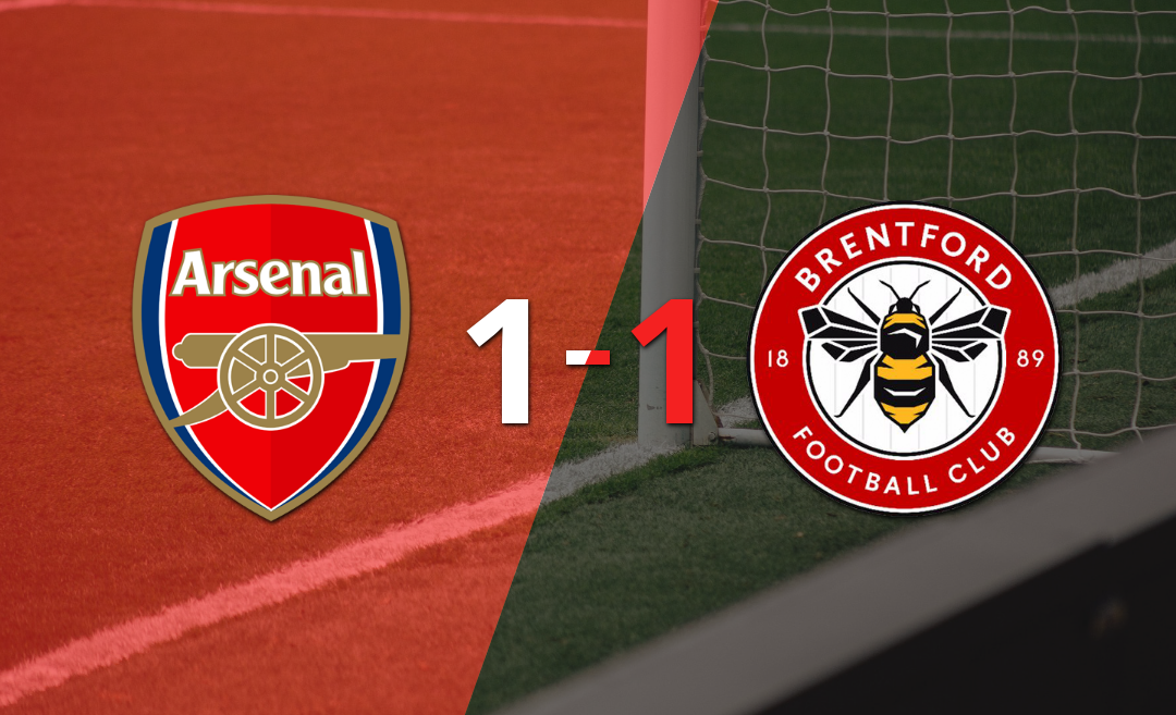 Arsenal y Brentford se repartieron los puntos en un 1 a 1