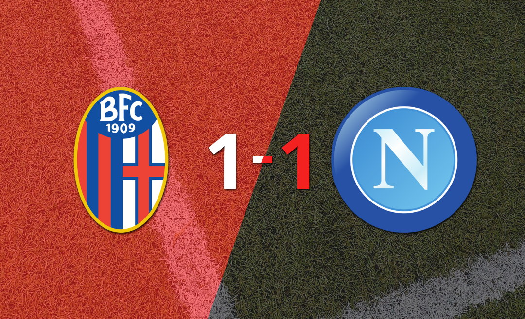 Bologna y Napoli empataron 1 a 1